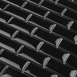 MAT INTER - Feuille 300x300x6mm - Tesselle 25x50 - Mosaïque "Metro" porcelaine noir