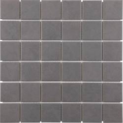 MAT INTER - Feuille 300x300 - Tesselle 50x50x6mm - Porcelaine anti d. gris moyen
