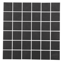 MAT INTER - Feuille 300x300 - Tesselle 50x50x6mm - Porcelaine anti d. anthracite