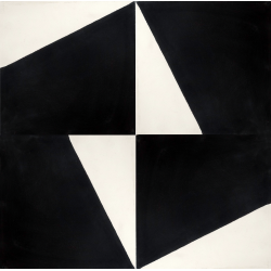 carreaux de ciment noir et blanc graphique