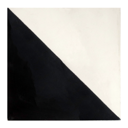 Carreaux de ciment noir et blanc